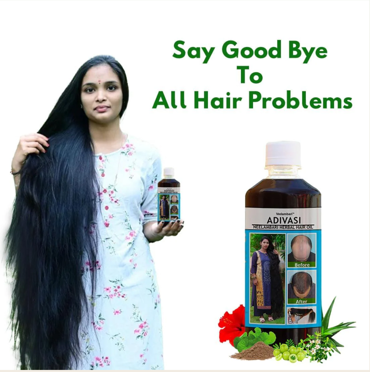 Adivasi Neelambari Herbal Hair Oil 125M*2（buy one get one free）