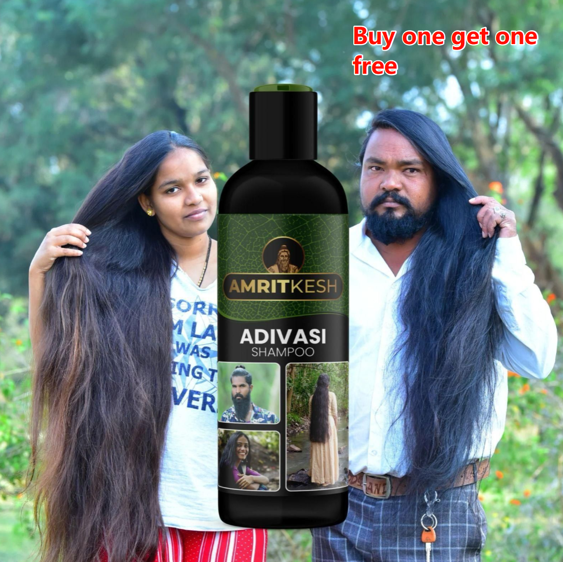 Adivasi Shampoo-Unleash the Power of Nature 100ml*2 （buy one get one free）